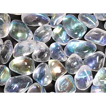 Drahý kámen Magieprirody.cz Tromlovaný kámen Křišťál Andělská aura L velikost 25 - 40 mm - Brazílie #298 Množství: 1ks