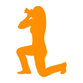 Samolepicí dekorace na vozidlo Fotografka 002 levá (06 - oranžová) SAMOLEPKA NA AUTO, NÁLEPKA, FÓLIE, POLEP, TUNING, VLASTNÍ TEXT, TISK, AUTOSAMOLEPKY.cz, POLEPY, OBRÁZEK, LOGO, 3D STICKERS