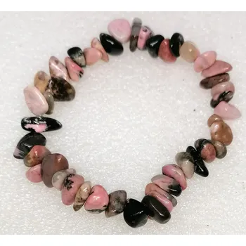 Náramek Rodonit sekaný náramek (mohutnější)