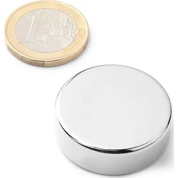 Dekorativní magnet Neodymový magnet kotouč Ø 30 mm, v. 10 mm, síla 22 kg