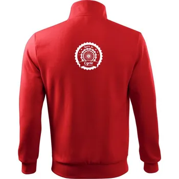 Pánská mikina Born to cycle - kolo - Mikina bez kapuce Adventure - L ( Červená )