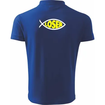 Pánská košile Rybaření - Loser - Polokošile pánská Pique Polo 203 - 4XL ( Královská modrá )