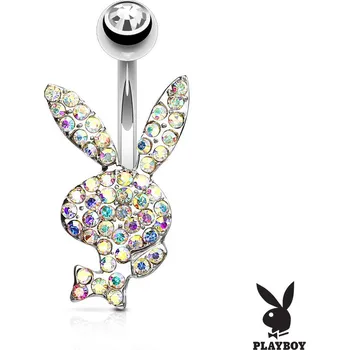 Piercing Steel Edge Piercing do pupiku Playboy 025 Barva: Duha