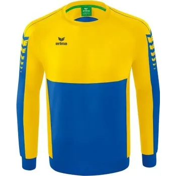 Pánská mikina Erima ERIMA SIX WINGS MIKINA PŘES HLAVU - PÁNSKÁ - Modrá/Žlutá - XL