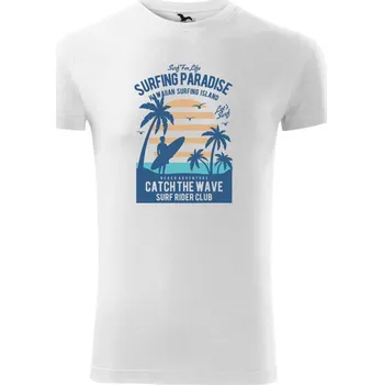 Surfing Paradise - Viper FIT - Pánské zůžené tričko - S ( Bílá )