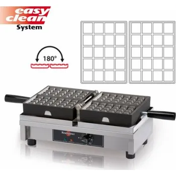 Vaflovač Vaflovač elektrický KRAMPOUZ, Lutych 4x5, sklopný 180°, EasyClean