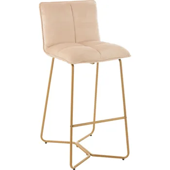 Jídelní židle Béžová barová stolička Lisa - 49*57*86cm