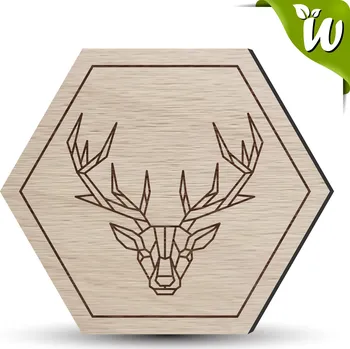 Podtácek Dřevěný podtácek - JELEN