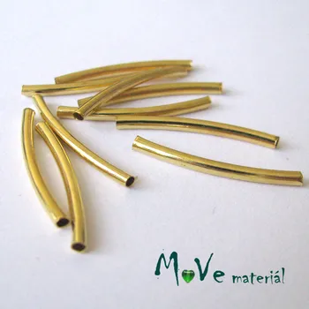 Dětské navlékací korálky Korálek kovový 25x2mm trubička, 10ks