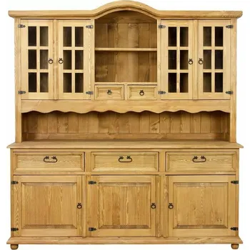 Knihovna Masivní kredenc CORDOBA Slim VIT102 Barevné provedení: Bezbarvý vosk K09