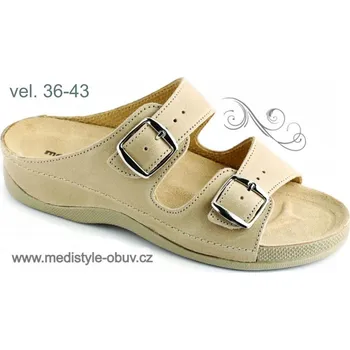 Dámská zdravotní obuv MEDISTYLE EMA PE-512/K pantofel béžový, béžová - 40