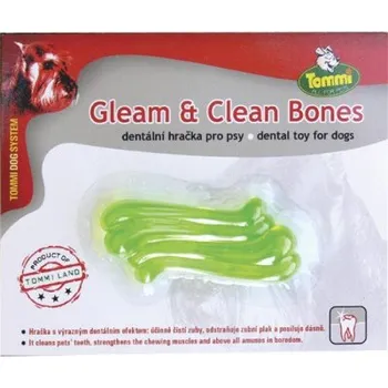 Hračka pro psa Kost Gleam Clean malá - 2 ks na kartě, 7 cm