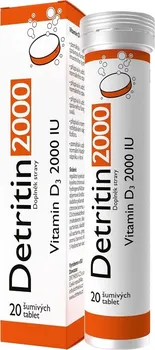 NP Pharma Detritin 2000 IU vitamín D3 20 tbl.