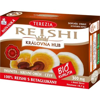 Přírodní produkt Recenze Terezia Company Reishi BIO 300 mg