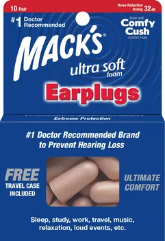 Špunt do uší Mack's Ultra Soft 10 ks