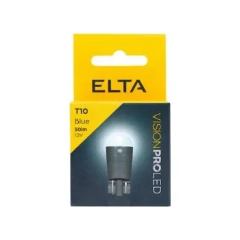 Autožárovka ELTA VISIONPRO LED W5W 12V 50LM modrá, sada 2ks