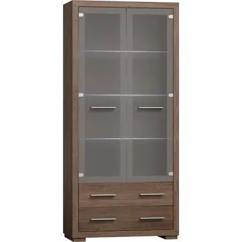 Knihovna Eoshop Vitrína 2-dveřová SEVAG S-13 (Barva dřeva: Santana-tm-santana)
