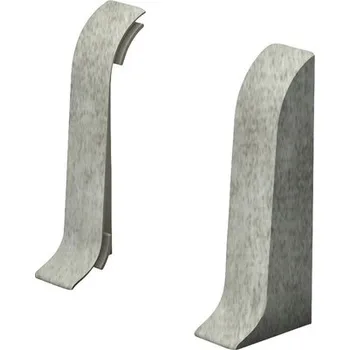 soklová lišta Koncovky 2 ks ke kanálkové liště šedý kámen