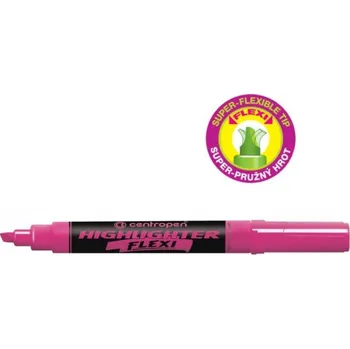Zvýrazňovač Zvýrazňovač, 8542, seříznutý hrot, flexi, růžová