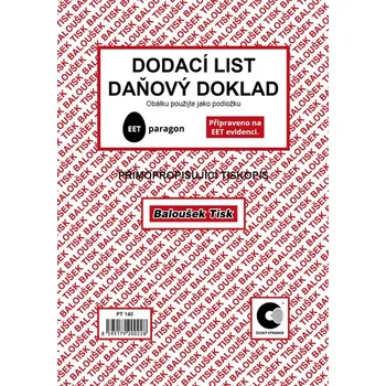 Tiskopis Dodací list daňový doklad A5 samopropisovací PT140