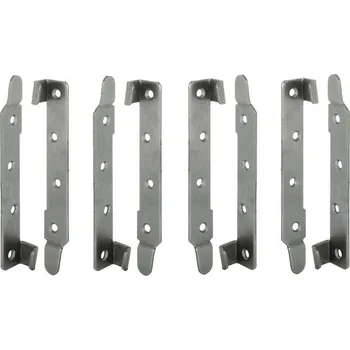 Zesílené postelové kování s vyhnutým závěsem i protikusem výška 145 mm, zinkováno