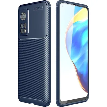 Kryt Xiaomi 11T 5G / 11T Pro 5G case Armored Shockproof Carbon Fiber modrý