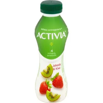 Activia Probiotický jogurtový nápoj 310 g jahoda a kiwi