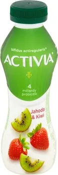 Activia Probiotický jogurtový nápoj 310 g jahoda a kiwi