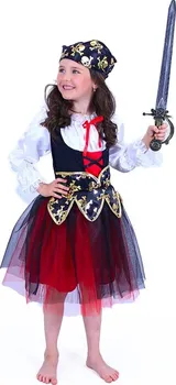 Karnevalový kostým Rappa Kostým Pirátka s šátkem dětský