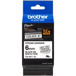 Páska Brother TZ-S211 - originální (Bílý tisk/černý podklad)