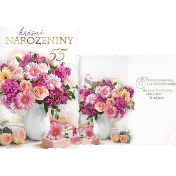 Blahopřání srdečné 55. M11-515 H s textem H 409