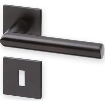 AC-T Dveřní kování TIPA EXCLUSIVE R HR černý satén KK Provedení: pro klíč - BB, Povrchová úprava: černý satén