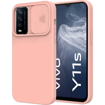 Kryt Vivo Y11s / Y20s s krytem fotoaparátu - růžový