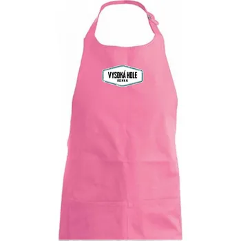 Kuchyňská zástěra Hora Vysoká hole - Dámská zástěra na vaření - Univerzální velikost ( Růžová )