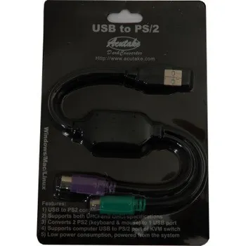 Klávesnice ACUTAKE DarkUSB/PS2 (USB to PS2 Adapter)