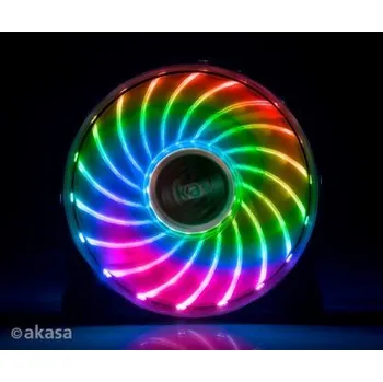 PC ventilátor AKASA AK-FN092 Vegas 7, 7 colours lumination with 18 LEDs fan, 120mm