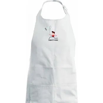 Kuchyňská zástěra Chytit štěstí - Dámská zástěra na vaření - Univerzální velikost ( Bílá )