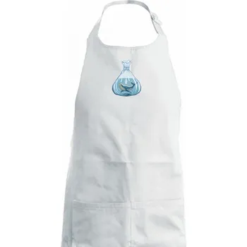 Kuchyňská zástěra Velryba v pytlíku - Dámská zástěra na vaření - Univerzální velikost ( Bílá )