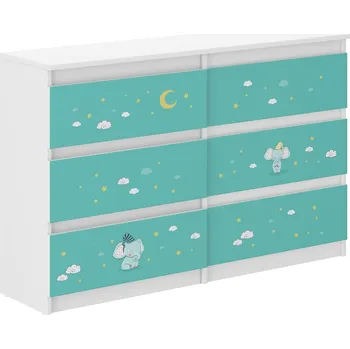 Komoda WD Dětská komoda 120 cm - Sloník