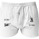 Boxerky Kariban s potiskem Sáhni-stáhni pánské