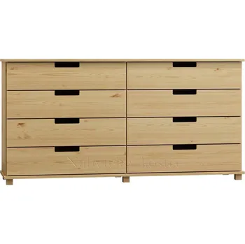 Kancelářská sestava Komoda z masivu FELIX 160x100 cm Barevné provedení: Přírodní - hl. 42 cm