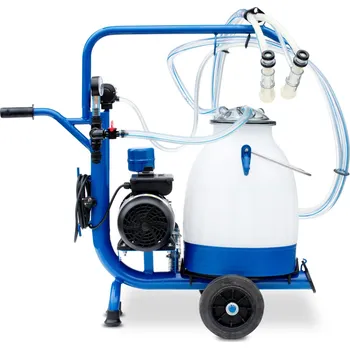 Mobilní dojící zařízení pro ovce s vozíkem a vývěvou 170 L/min