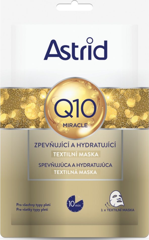 Astrid Q10 Miracle zpevňující a hydratační maska 1 ks od 38 Kč Zbozi cz