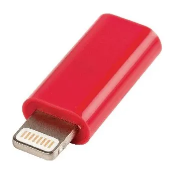 Datový kabel Adaptér Lightning Apple Lightning - USB Micro B Zásuvka Červená