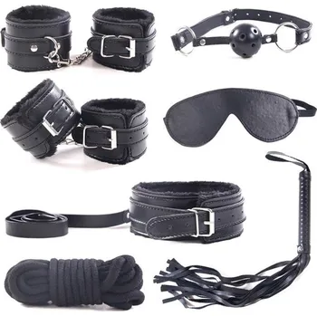 Sedmidílný bondage set s provazem