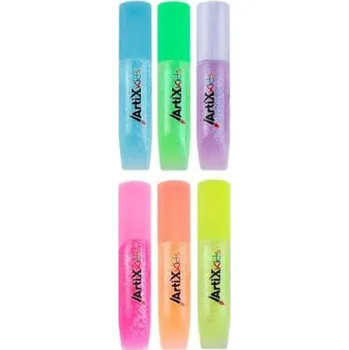 Vánoční dekorace Madrid Papel Import S.L. Třpytivá lepidla 6g sada neonová (6ks)