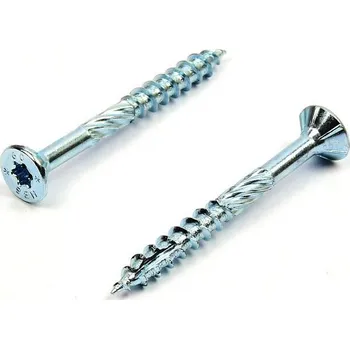 Vrut Vruty pro dřevostavby HBS 6x40 zinek bílý (Rothoblaas, tesařský vrut, zápustná hlava)