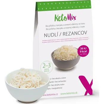 Keto dieta KetoMix Konjakové bezsacharidové nudle Bio 385 g