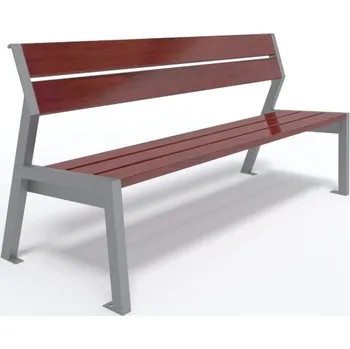 Zahradní lavice HTI Lavička Rocco KA-K1131 Délka latí: 1500 mm, Typ ukotvení: dlouhé (k zabetonování), Barva konstrukce: kovářská čerň