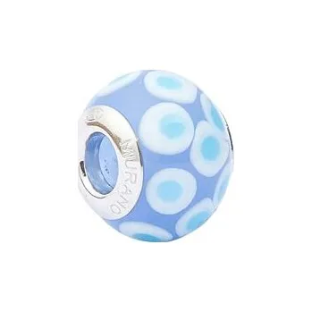 Přívěsek Stříbrný navlékací korálek modrý